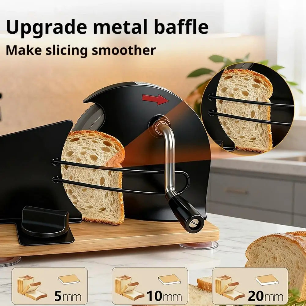 Adjustable Manual Bread Slicer Set – 1–20mm Cutter & Dough Tool
