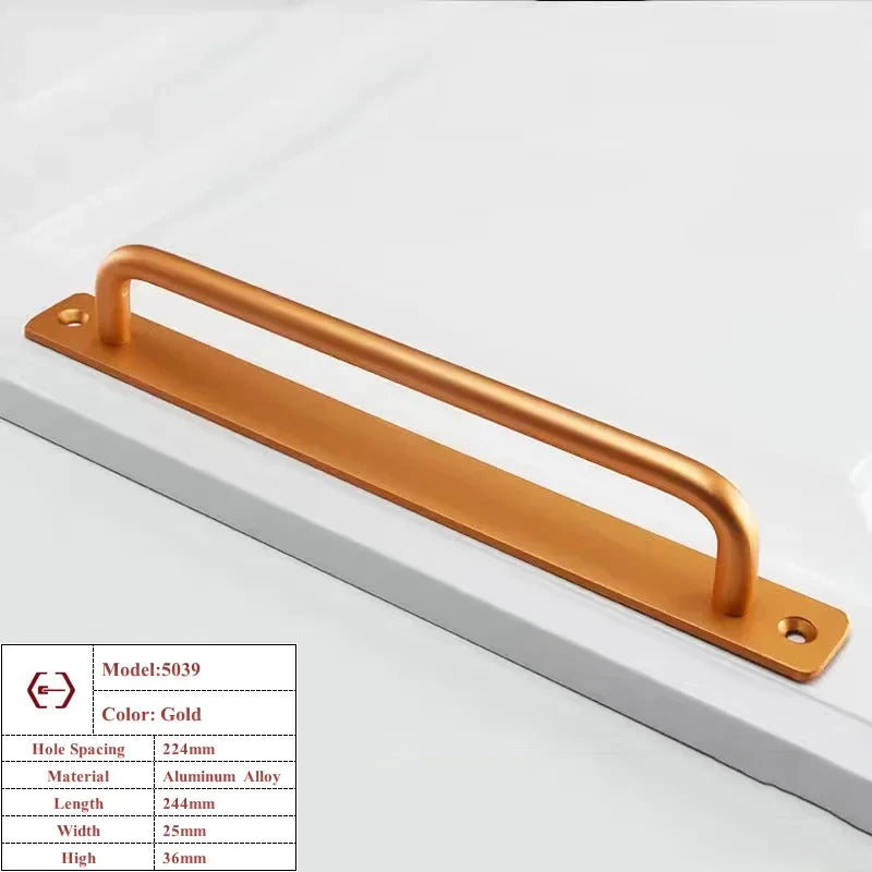 Aluminium Alloy Barn Door Cabinet Handle & Drawer Pull Set