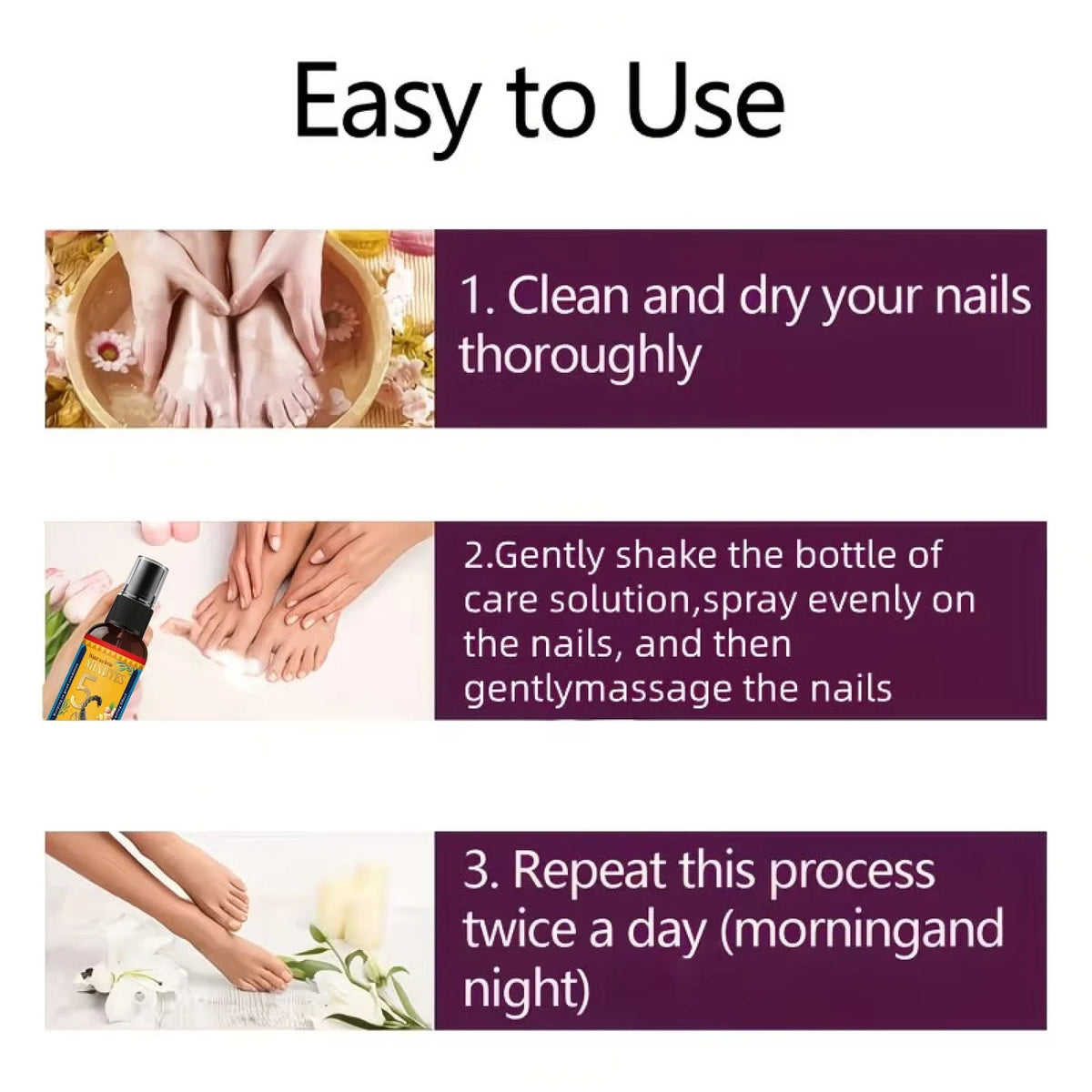 Niacinamide Biotin Nail Repair Spray – Collagen Hydrating Care