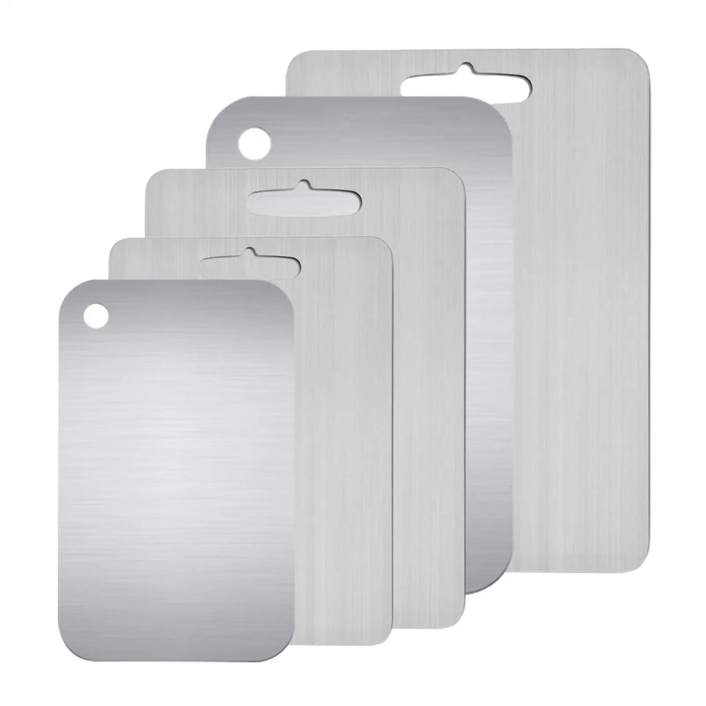 Double-Sided Stainless Steel Cutting Board | Food-Grade Mat