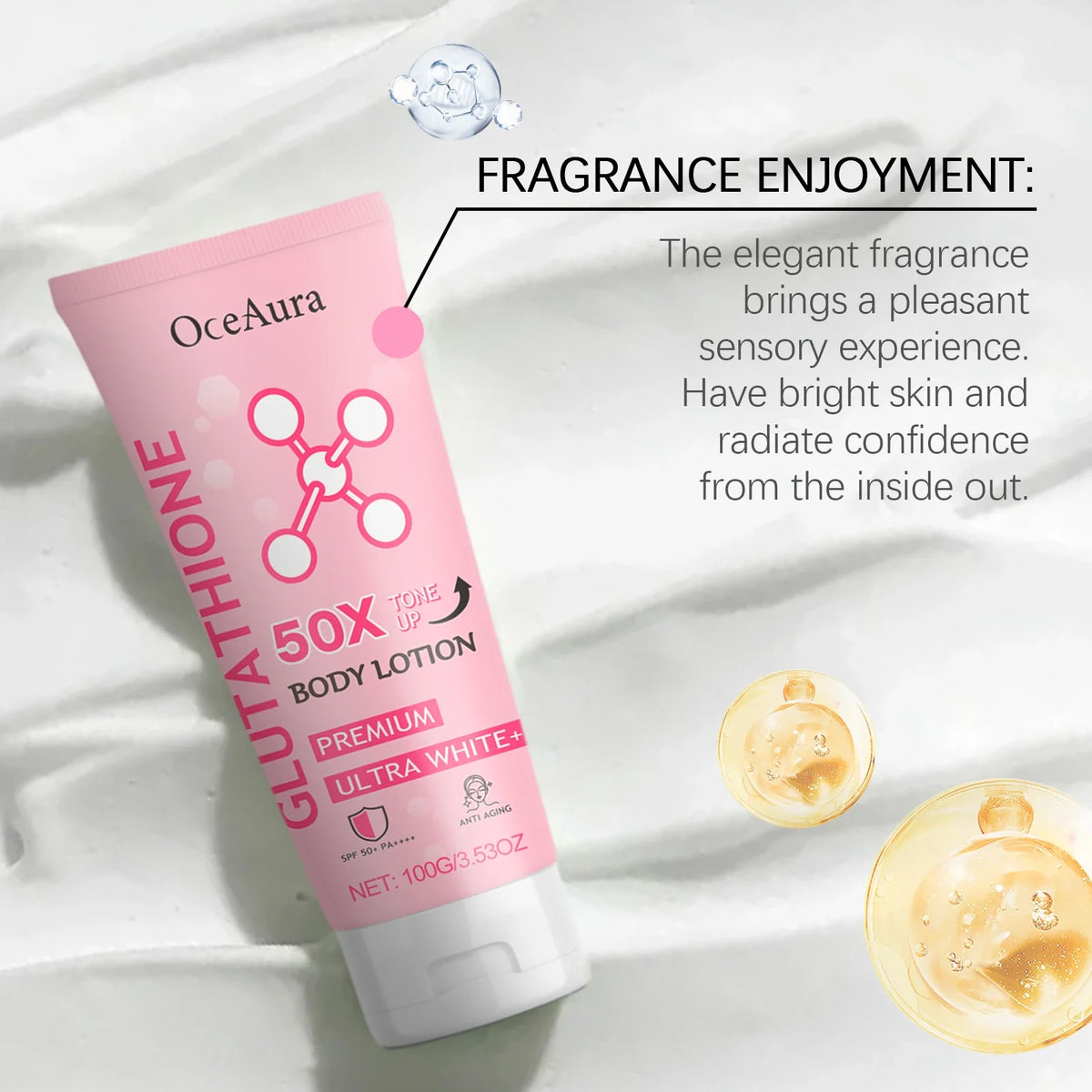OceAura Glutathione Niacinamide Brightening Body Lotion 100g