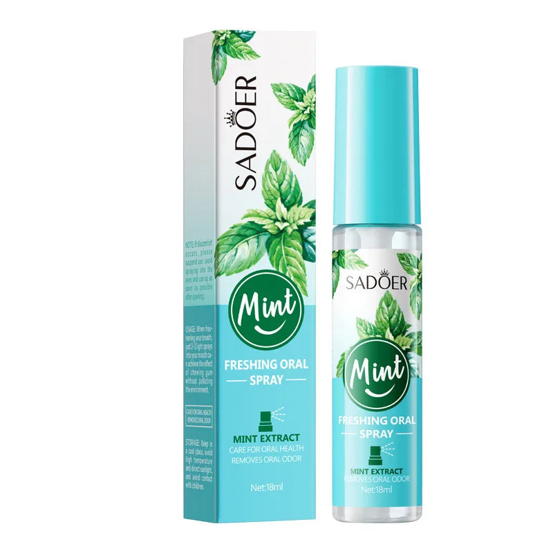 Mint & Peach Fresh Breath Mouth Spray – Oral Freshener
