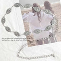 Women's Western Metal Chain Belt – Cowgirl Style for Dresses & Jeans