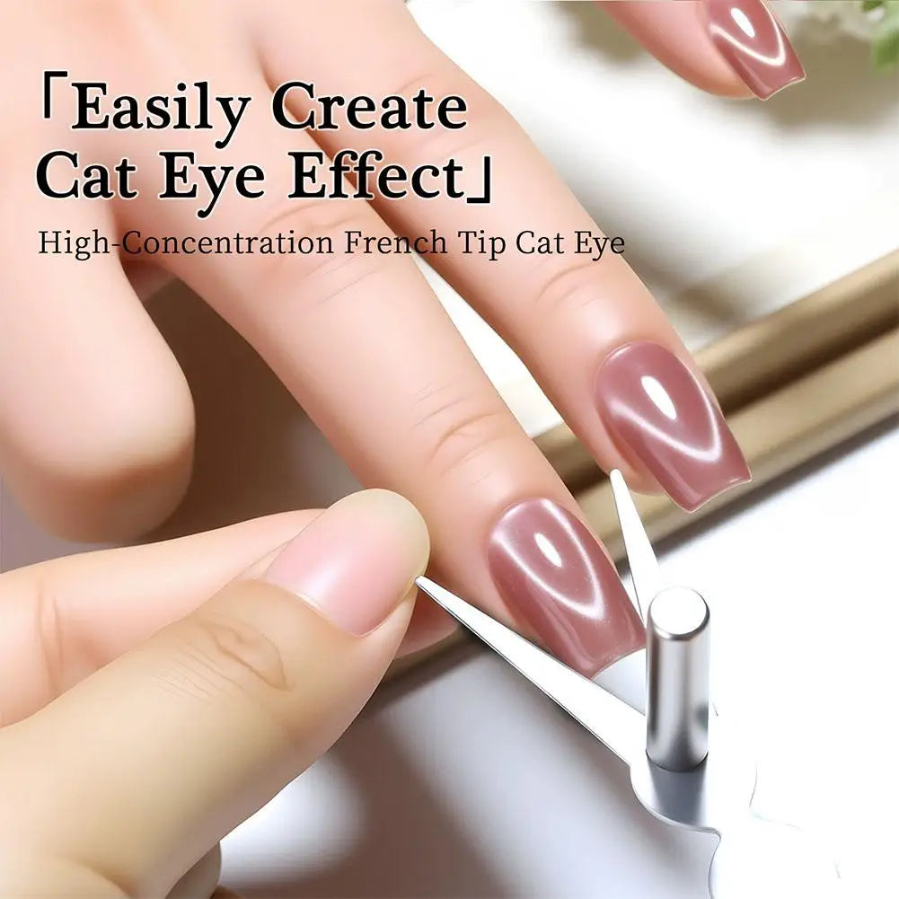 Ring Cat Eye Nail Magnet Black Hole Shape Art DIY 3D Hollow Glass