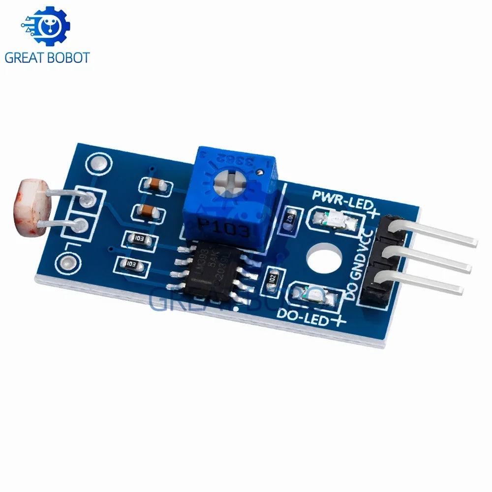 Photosensitive Light Intensity Sensor Module for Arduino