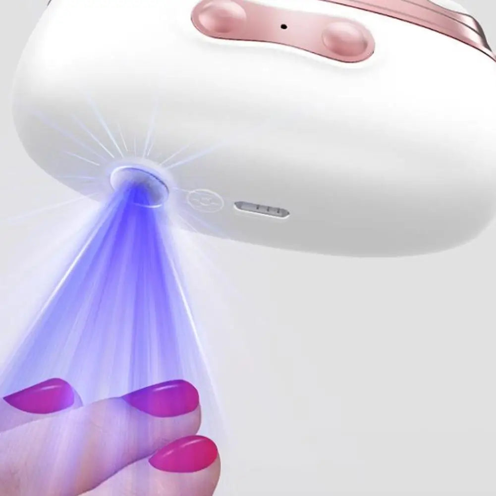 4-in-1 Electric Nail Grinder, Trimmer & Polisher with UV LED Lamp