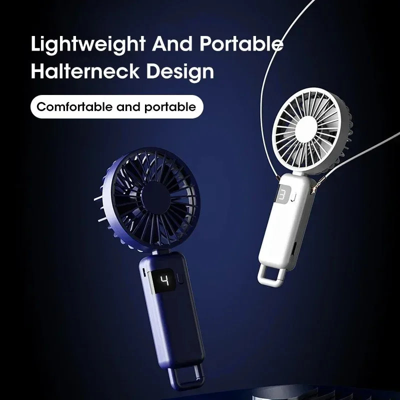 Portable USB Rechargeable Mini Handheld Fan – 5 Speed