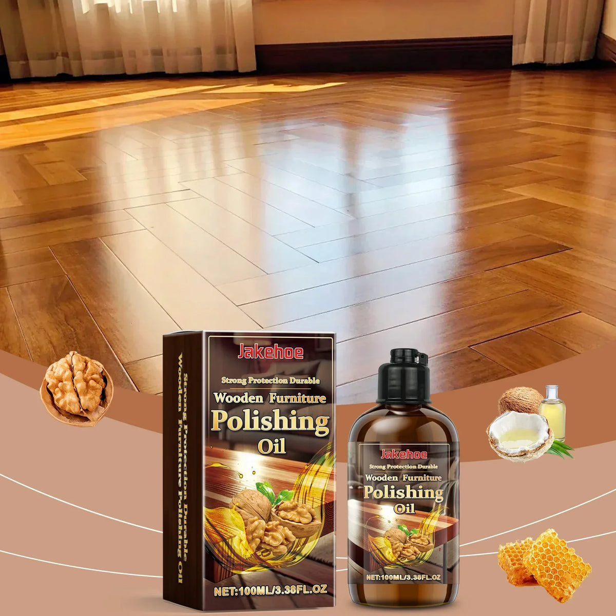 JAKEHOE Wood Furniture Polish Oil – Restore, Shine & Protect