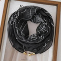 Women's Lightweight Printed Magnetic Clasp Scarf | All-Season