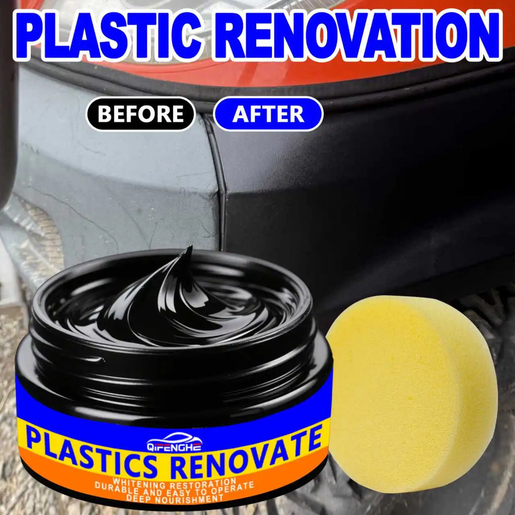 Car Plastic Restorer & Leather Renewal Wax – Back to Black