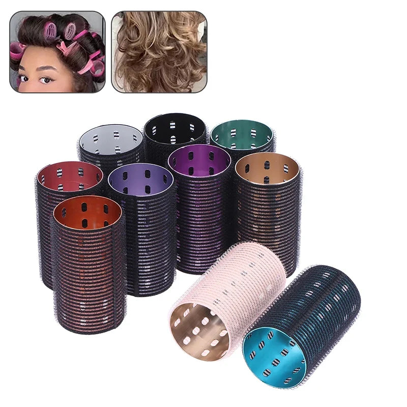 Aluminum Core Self-Grip Hair Roller | Hook & Loop Curler 9cm