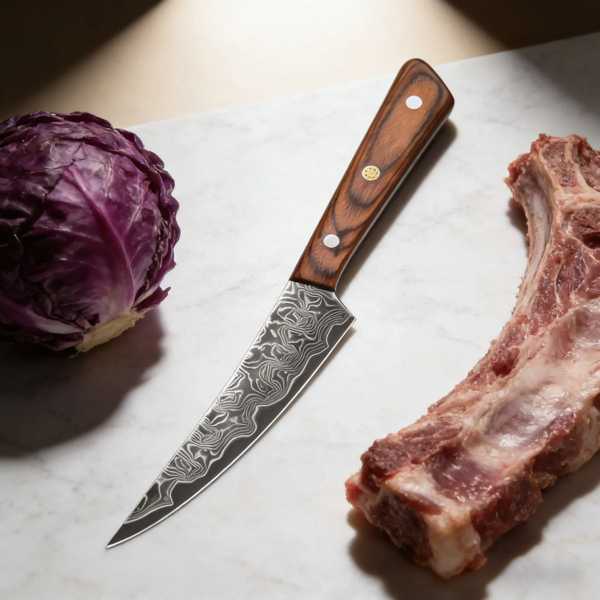 Hand Forged Damascus Timascus Chef Knife Blank Blade – DIY