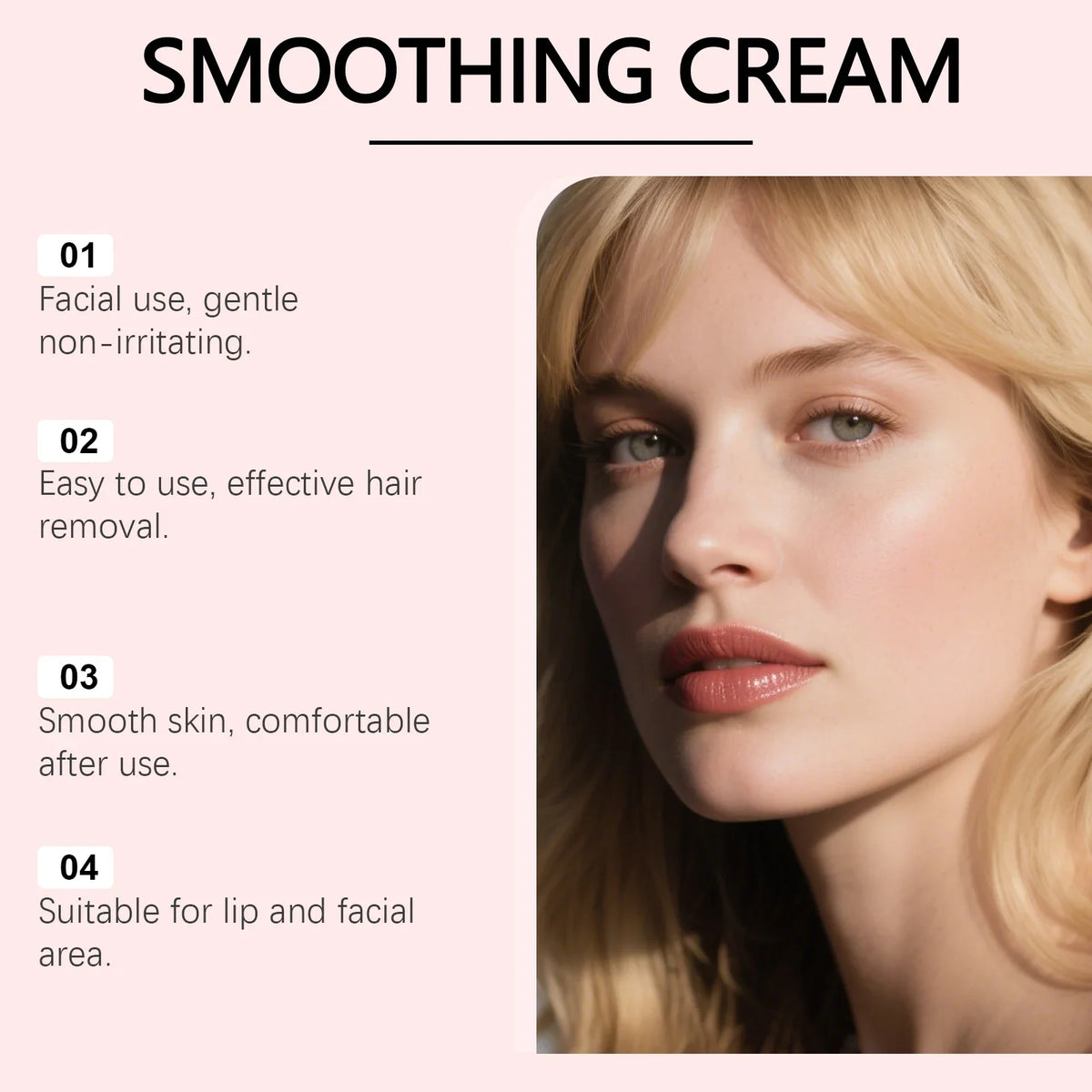 Gentle Facial Hair Removal Cream – Sensitive Skin, 50g