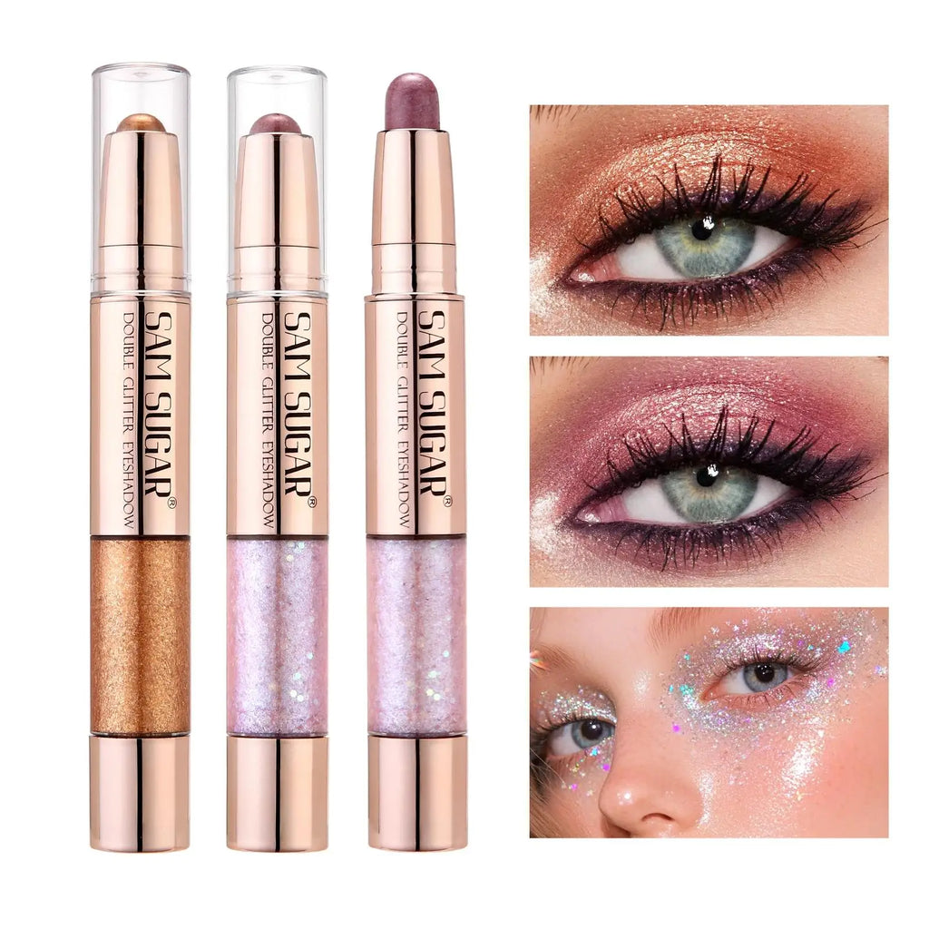 SAM SUGAR 3-in-1 Eyeshadow Stick – Glitter Highlighter & Blush