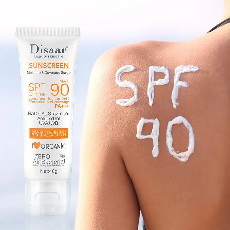 Facial Body Sunscreen Waterproof SPF 90+UV Sun Cream Sunblock Skin