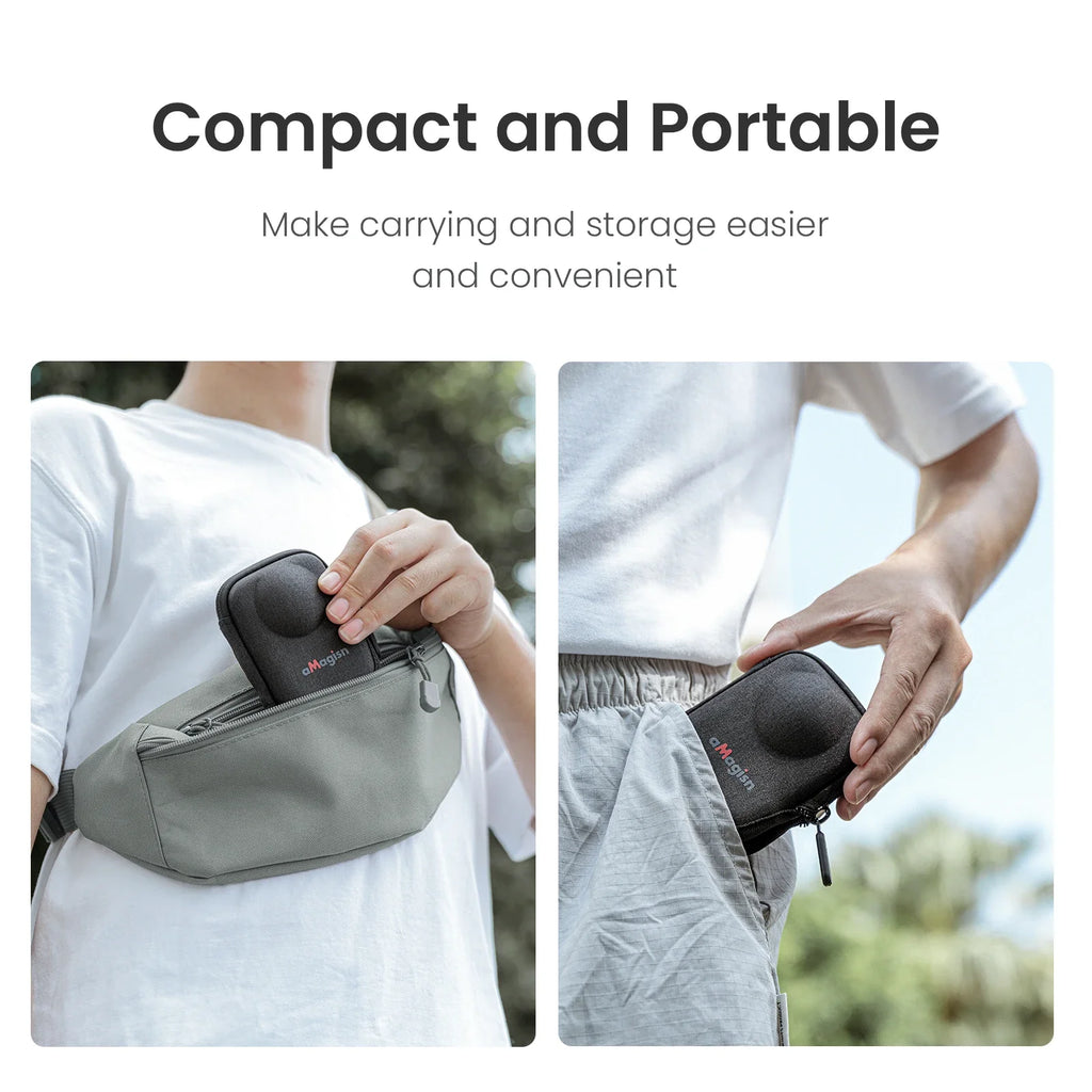 Hard Shell Case for DJI Osmo 360 – EVA Carry Bag + Hook