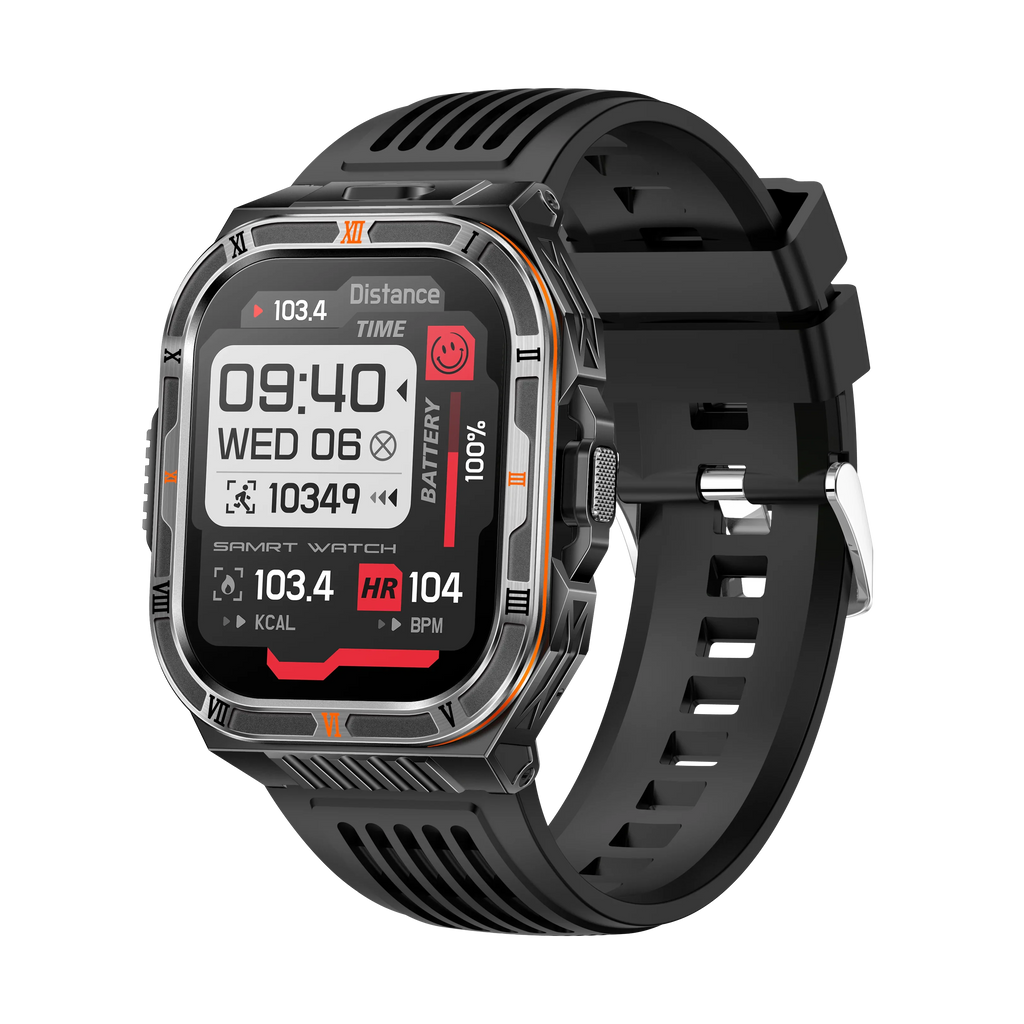 Yoateo Men's Smart Watch | Flashlight, Compass, Bluetooth Call