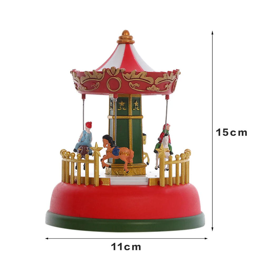 Glowing LED Music Carousel Ferris Wheel Christmas Decoration