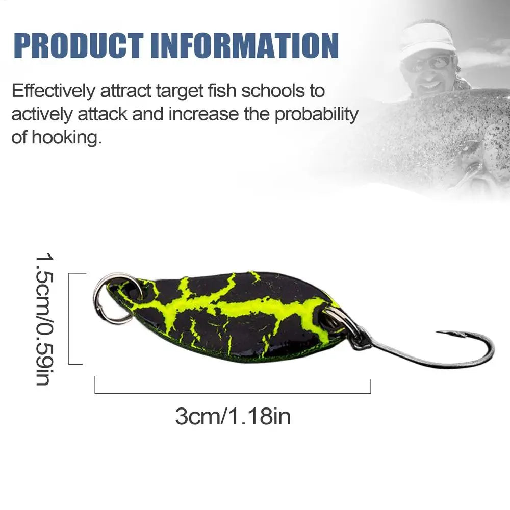 Bass Fishing Lures Sequin Saltwater Stainless Jig Tackle Bait Sequins