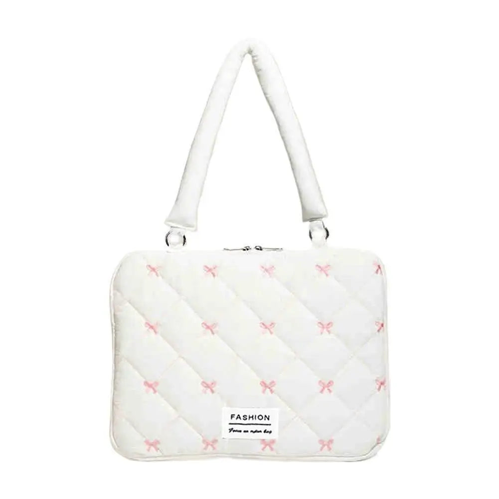 15" Cute Bow Laptop Sleeve Bag – Portable Notebook Case Women