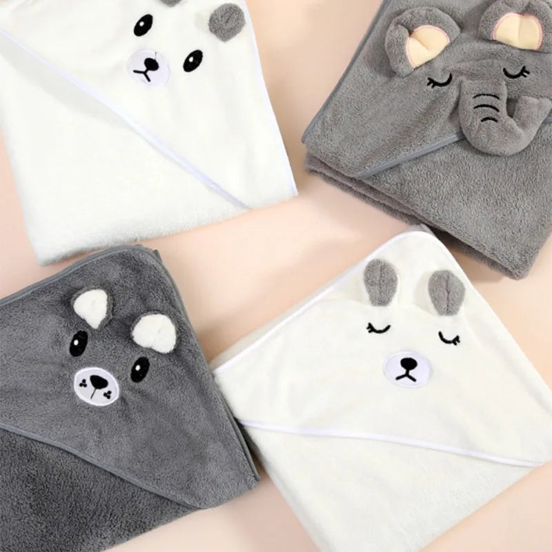 Soft Baby Bath Towel Swaddle Wrap – Newborn Blanket Girls Boys