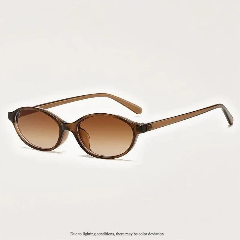 Retro Oval Cat Eye Sunglasses – UV400 Women's Fashion