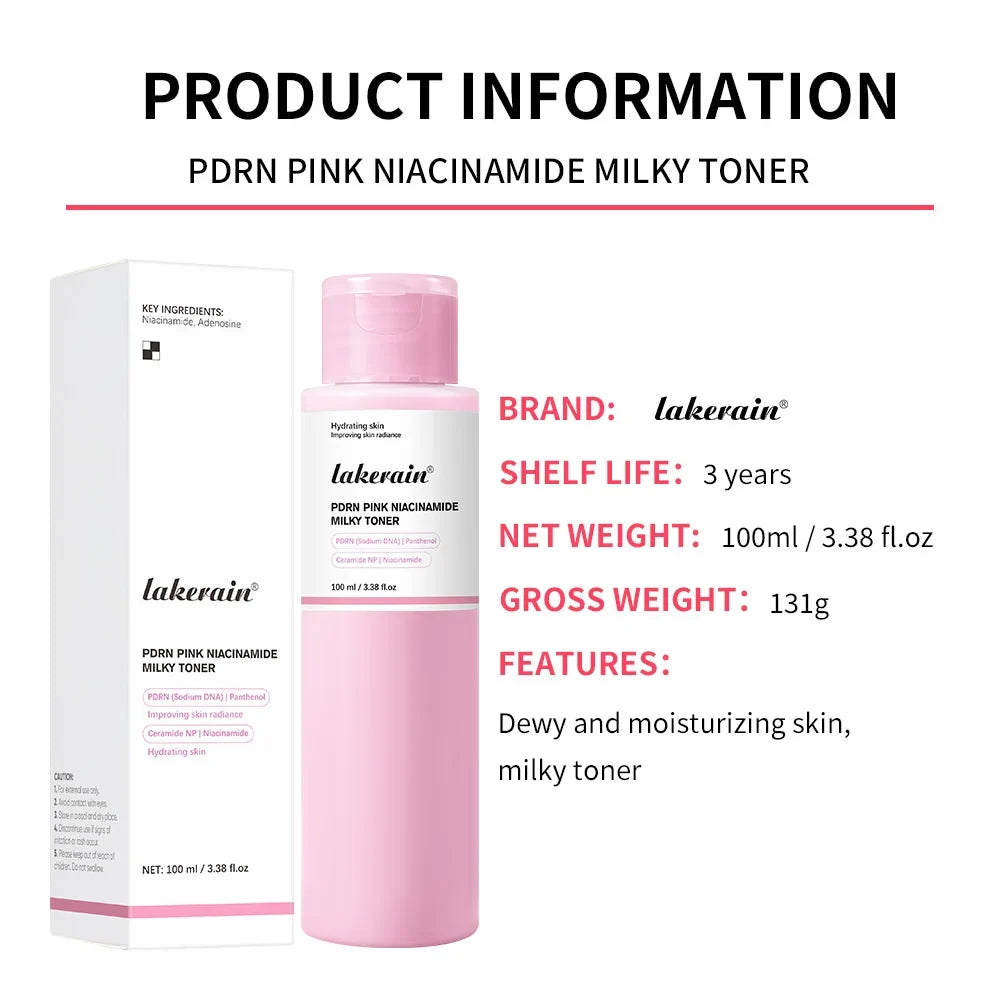 PDRN Niacinamide Milky Toner – Ceramide Peptide Korean Skincare