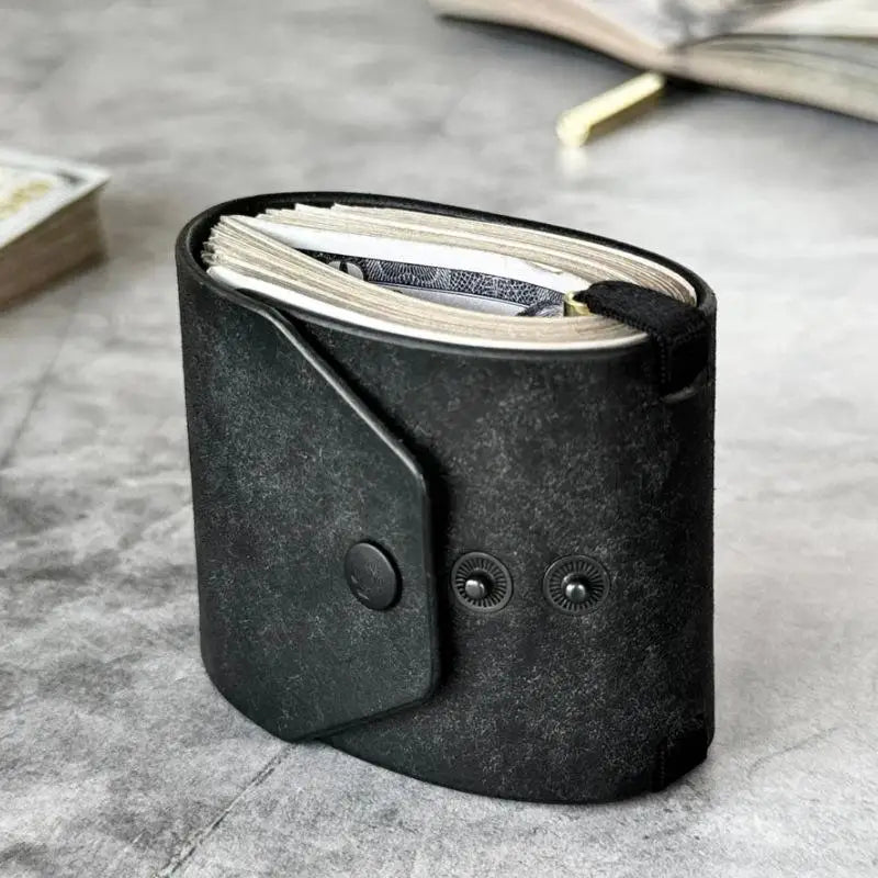 PU Leather Cash Holder Wallet – Money Clip & Bill Organizer