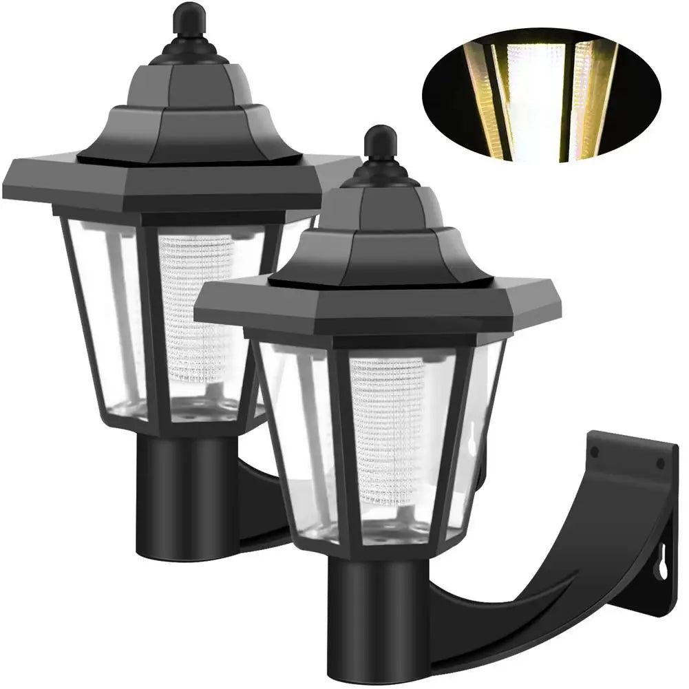 Solar Outdoor Wall Light – Vintage IP66 Weatherproof Garden Lamp
