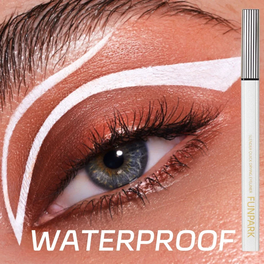 FUNPARK White Matte Liquid Eyeliner – Waterproof & Long-Lasting