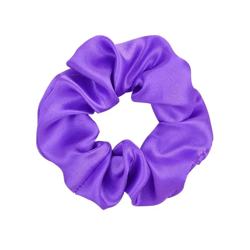 30-Pack Silk Scrunchies – Multicolor Elastic Hair Bands for Women