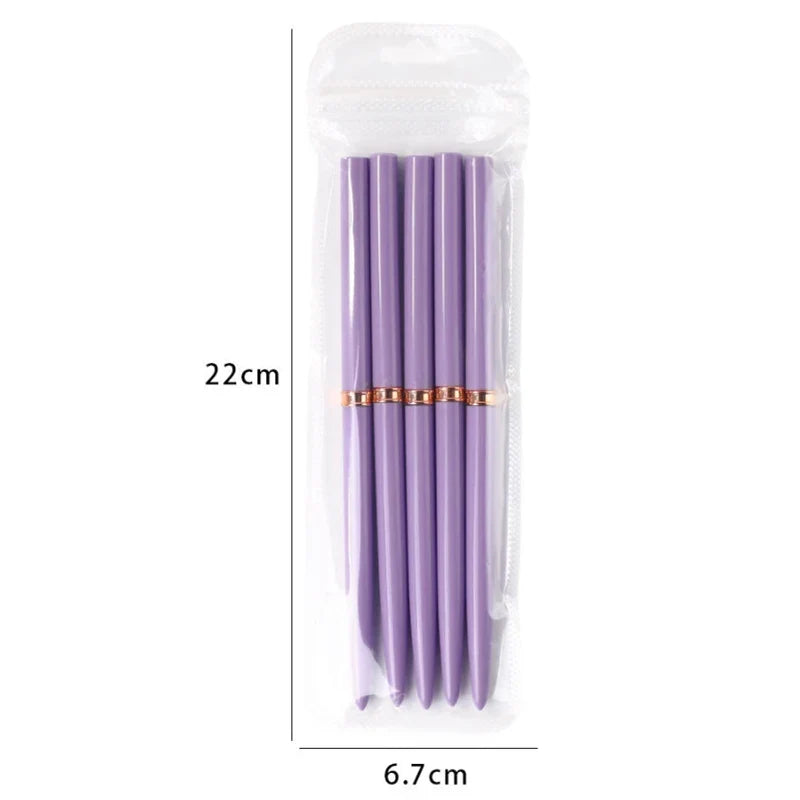 5-Piece Nail Art Liner Brush Set – 7/9/11/15/20mm Striping