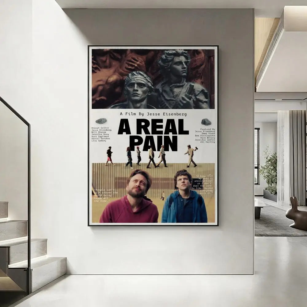 A Real Pain Movie Poster – HD Waterproof Wall Art Print