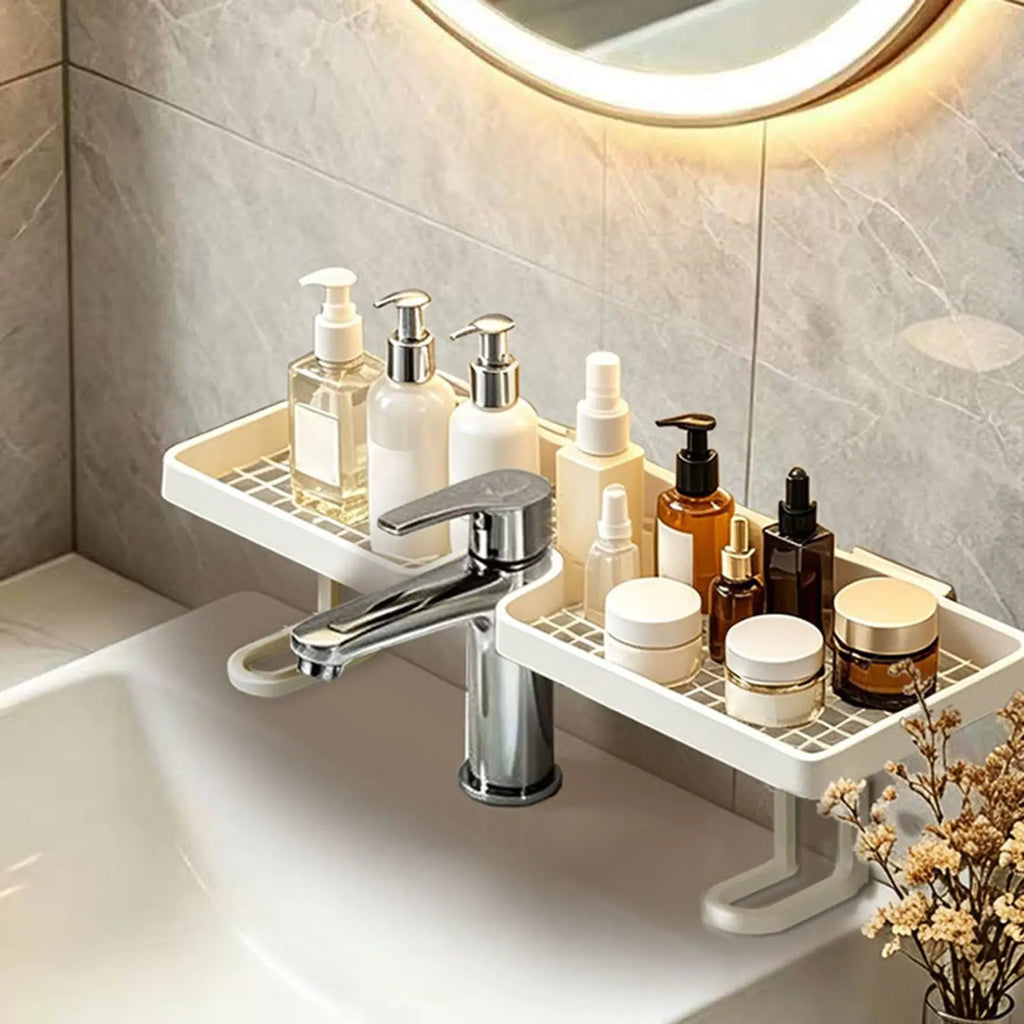 Over-Sink Shelf 50cm U-Shape No-Drill Bathroom Organizer