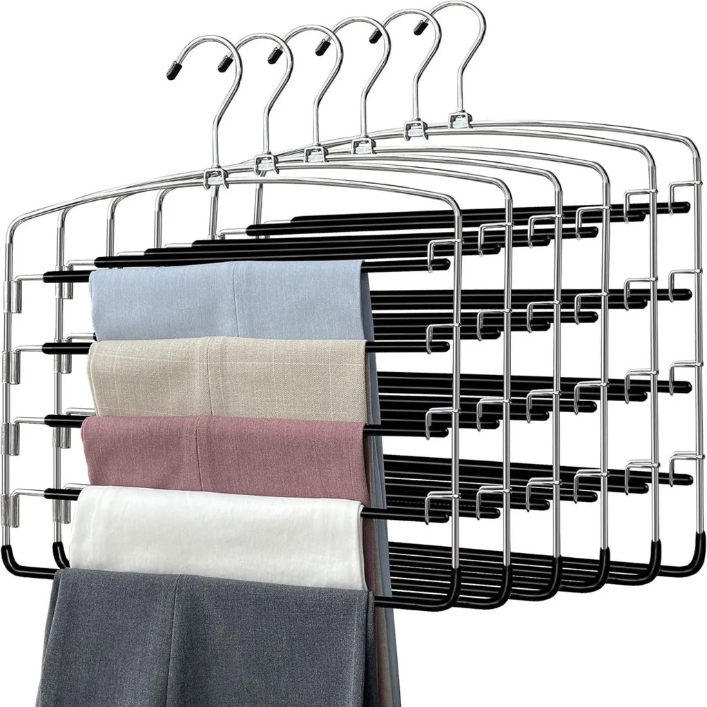 Five-layer Foam Pants Rack Plastic Rubber Coating Multi-layer