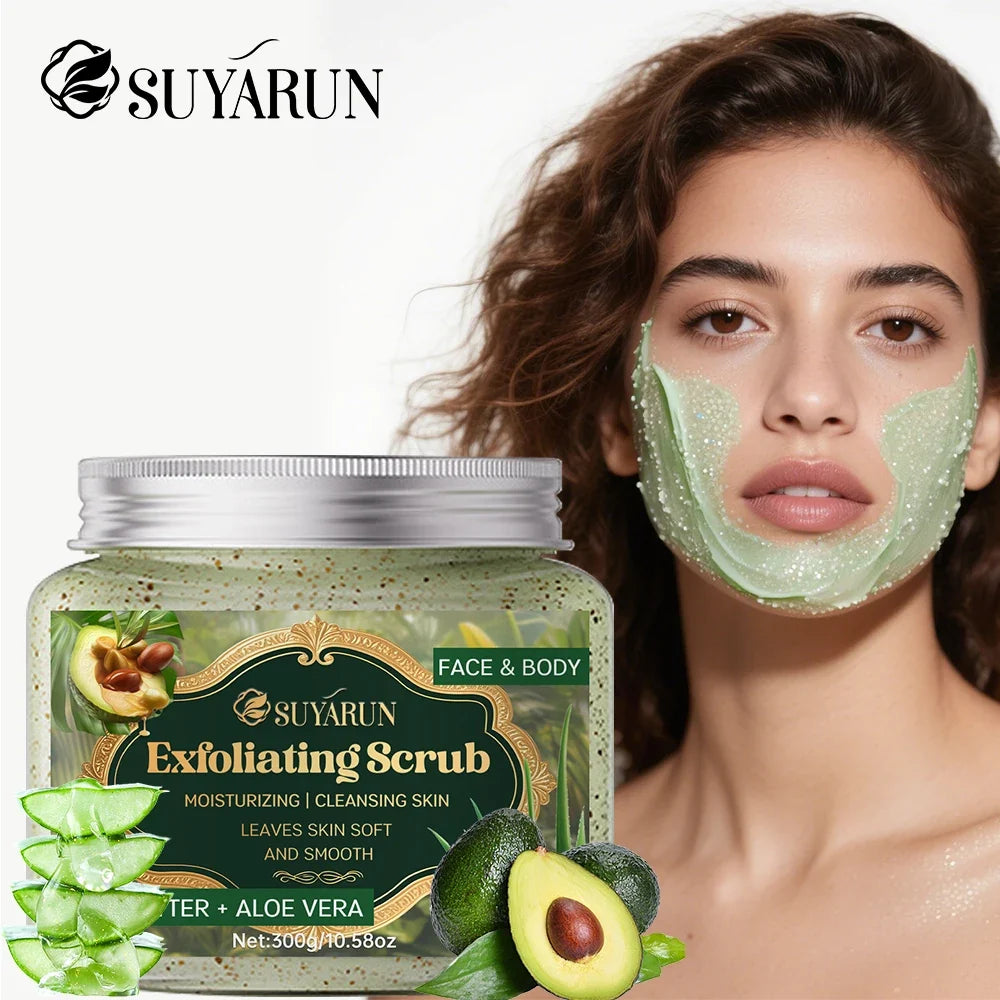 SUYARUN Shea Butter & Aloe Vera Exfoliating Face & Body Scrub