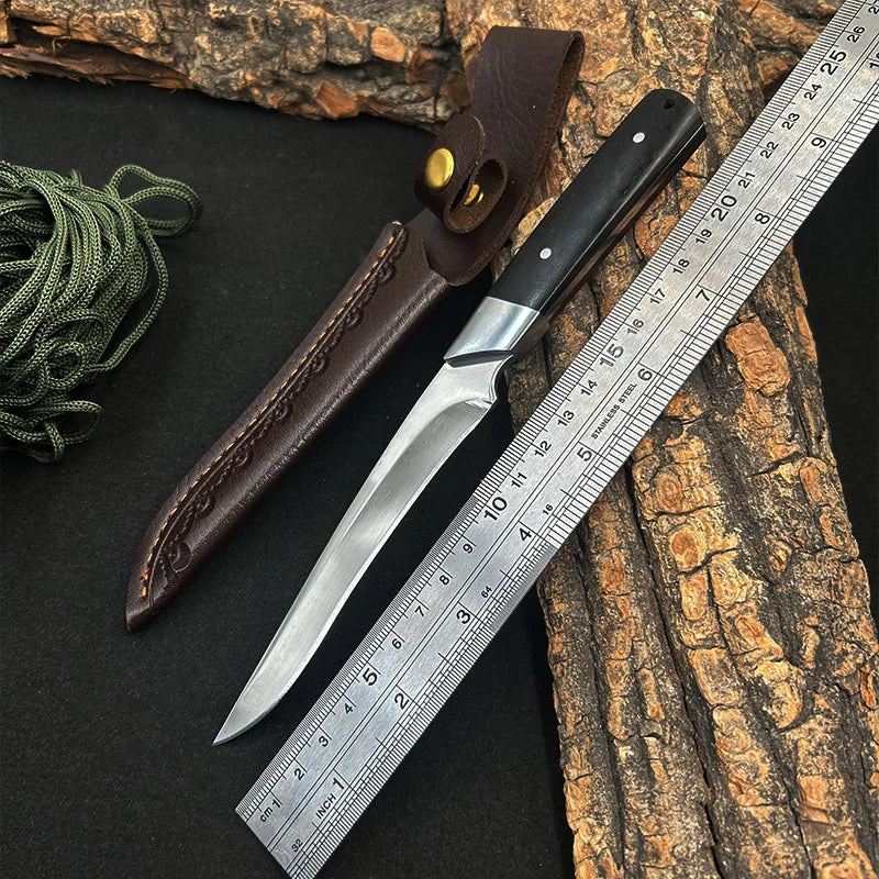Stainless Steel Boning Knife with Blade Sleeve | 13cm