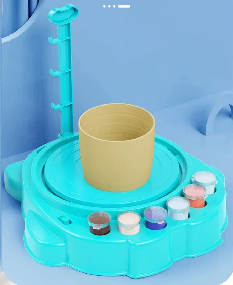 Electric Pottery Wheel with Foot Pedal & Handle | DIY Ceramics