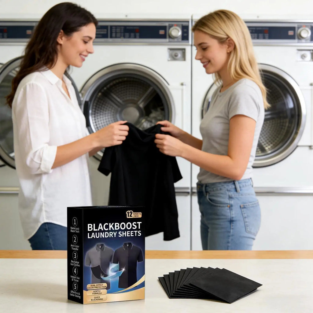Black Fabric Dye Laundry Sheets – 12 Pcs Darkening Textile Dye