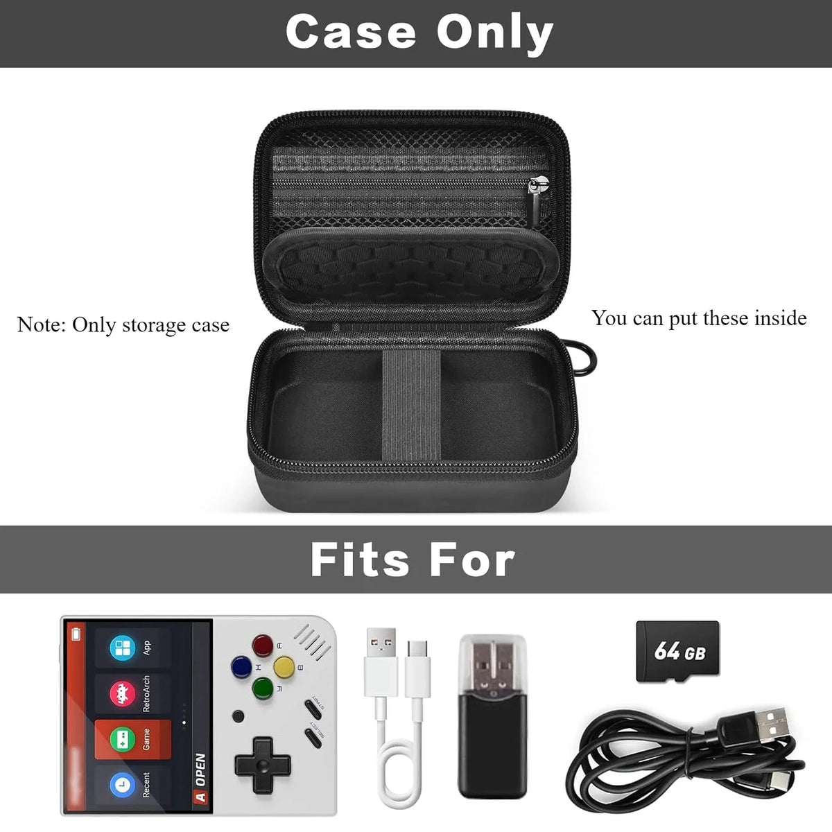 Miyoo Mini Plus Carry Case – Waterproof Handheld Console Bag
