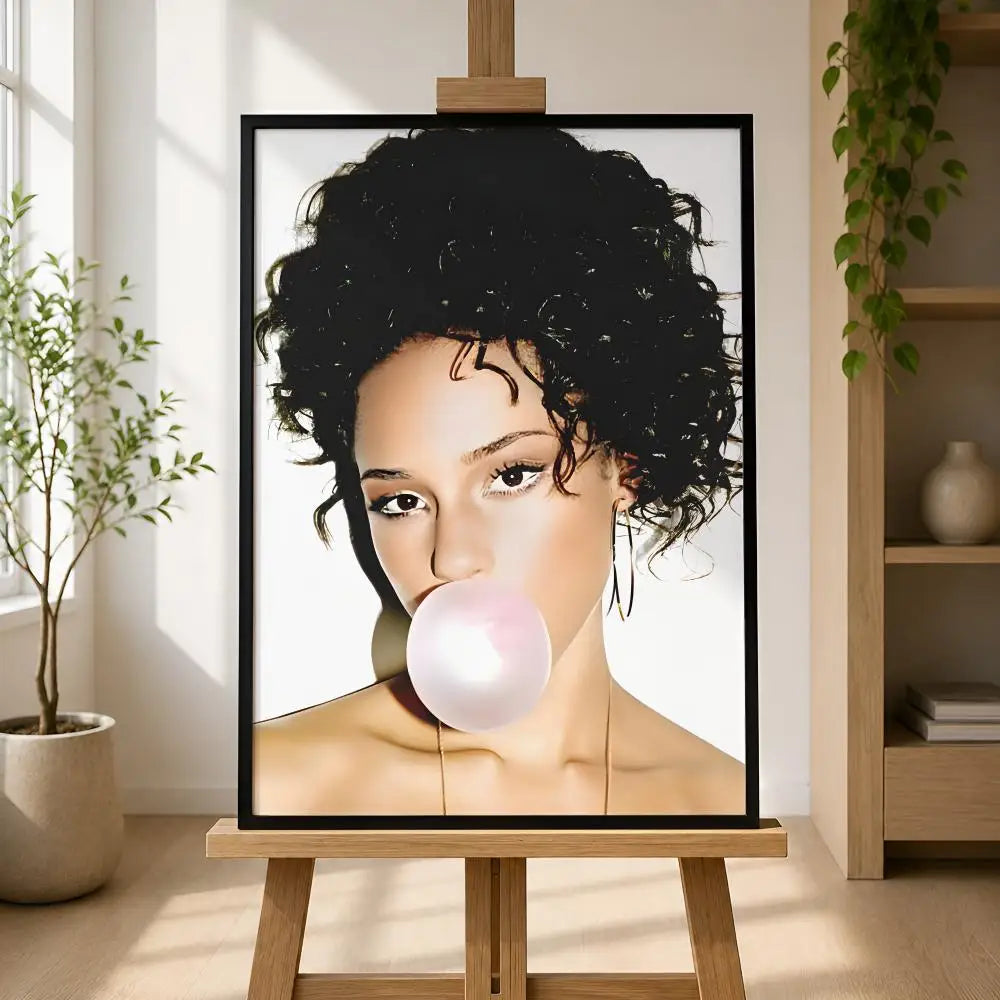 Alicia Keys HD Peel-and-Stick Waterproof Wall Poster
