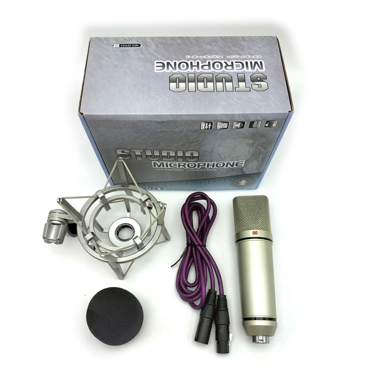 AyeBeau Condenser Microphone Kit | Studio, Streaming & Karaoke