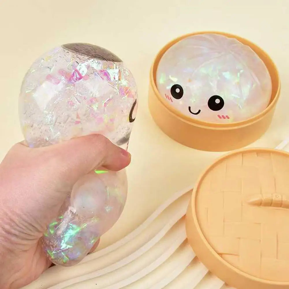 Crystal Dumpling Squishy Squeeze Toy – Silicone Sensory Ball