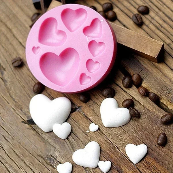 Heart Silicone Fondant Mold – DIY Chocolate & Cake Decorating
