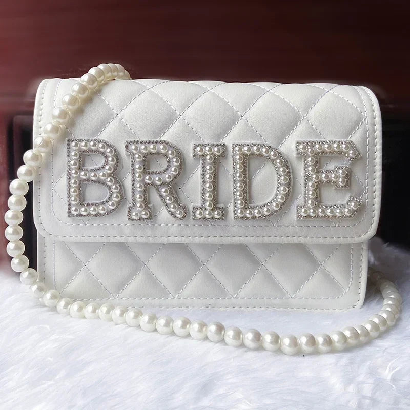 Pearl Bride to Be Clutch Bag | Bridal Bachelorette Gift