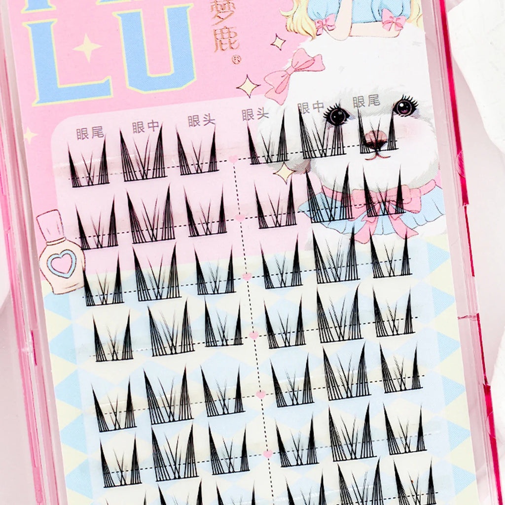 10-Row DIY Cluster Lashes | Natural Volume Eyelash Extensions
