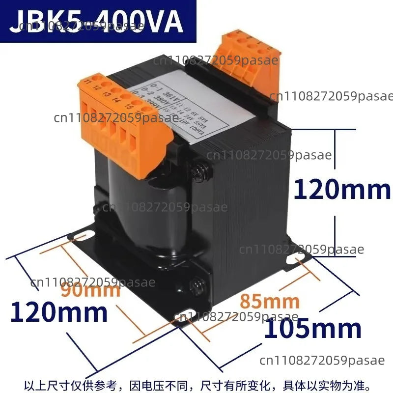 JBK3/JBK5 Machine Tool Control Transformer – Dry Isolation 63–250VA