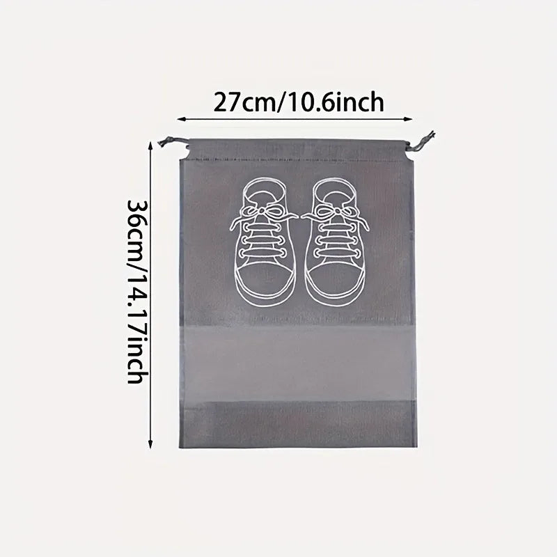 Non Woven Shoe Bag Storage Drawstring Dust-proof