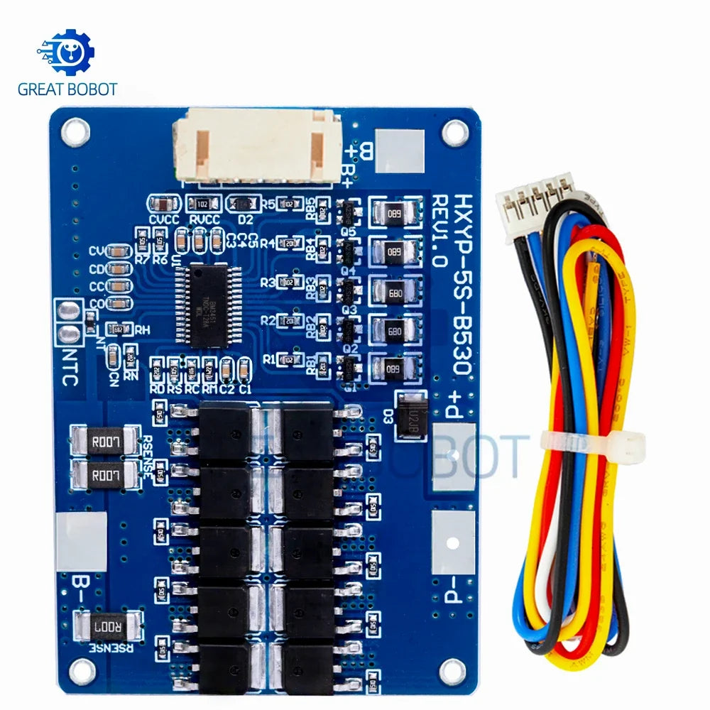 5S 21V 30A/45A BMS Lithium Battery Protection Board with NTC