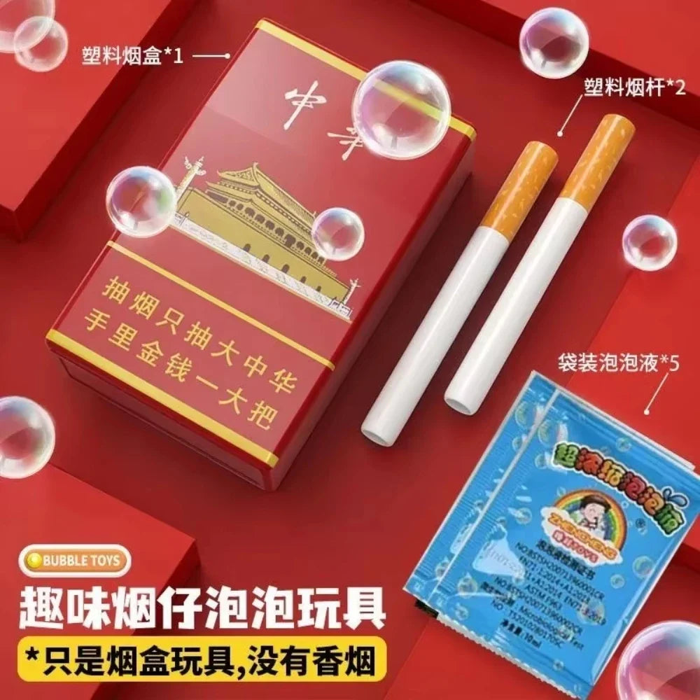 Funny Cigarette Box Bubble Machine – Novelty Party Photo Prop